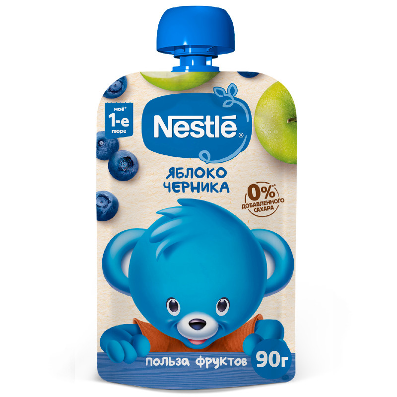 Изображение товара Пюре Nestle из яблок и черники с 5 месяцев, 90г