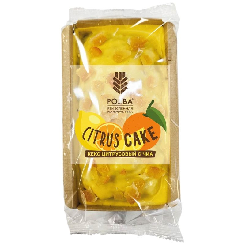 Изображение товара Кекс Polba Цитрусовый с Чиа, 300г