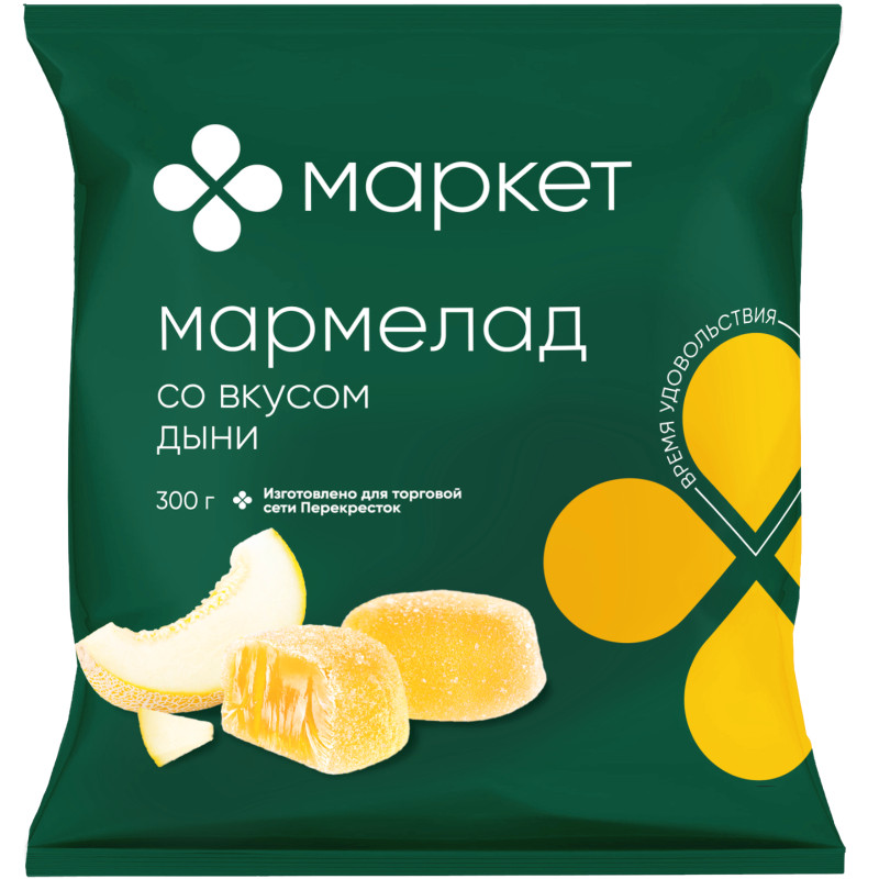 Изображение товара Мармелад со вкусом дыни желейный Маркет, 300г