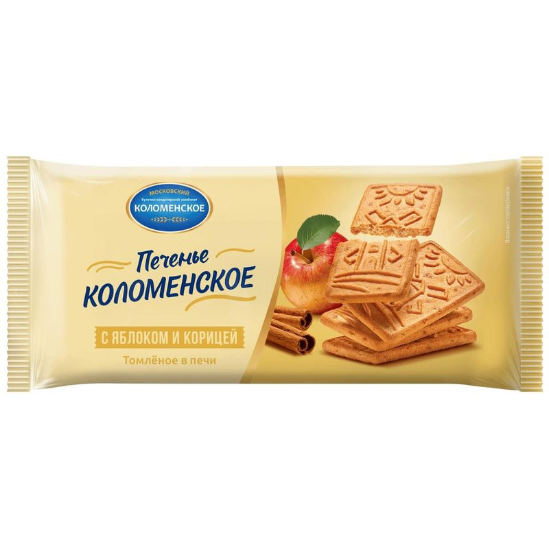 Изображение товара Печенье Коломенское с яблоком и корицей 120г вкусное натуральное лакомство