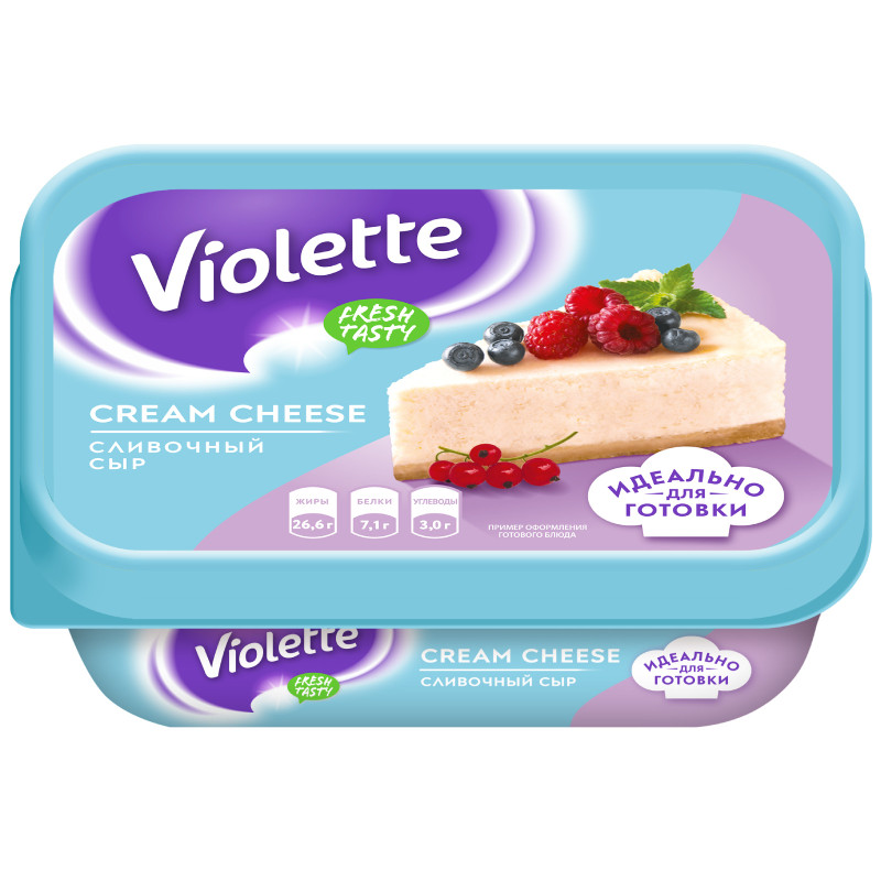 Изображение товара Сыр творожный Violette сливочный 70%, 180г