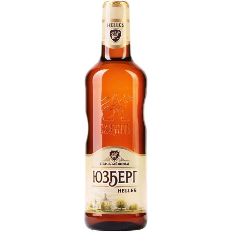 Изображение товара Пиво Юзберг Хеллес пастеризованное светлое фильтрованное 470мл
