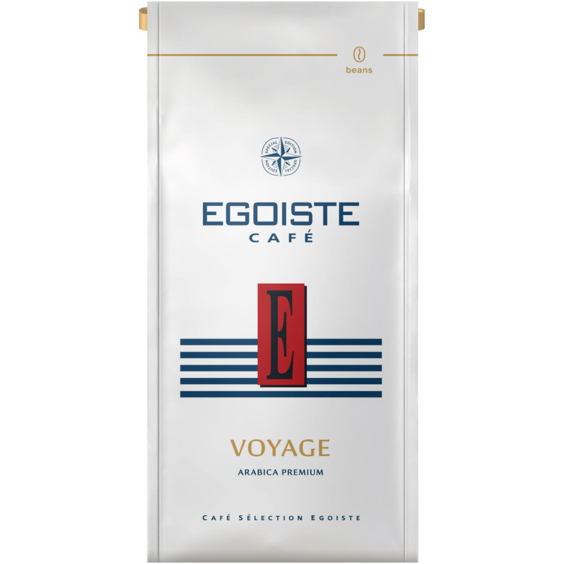 Изображение товара Кофе Egoiste Voyage натуральный жареный в зёрнах, 250г