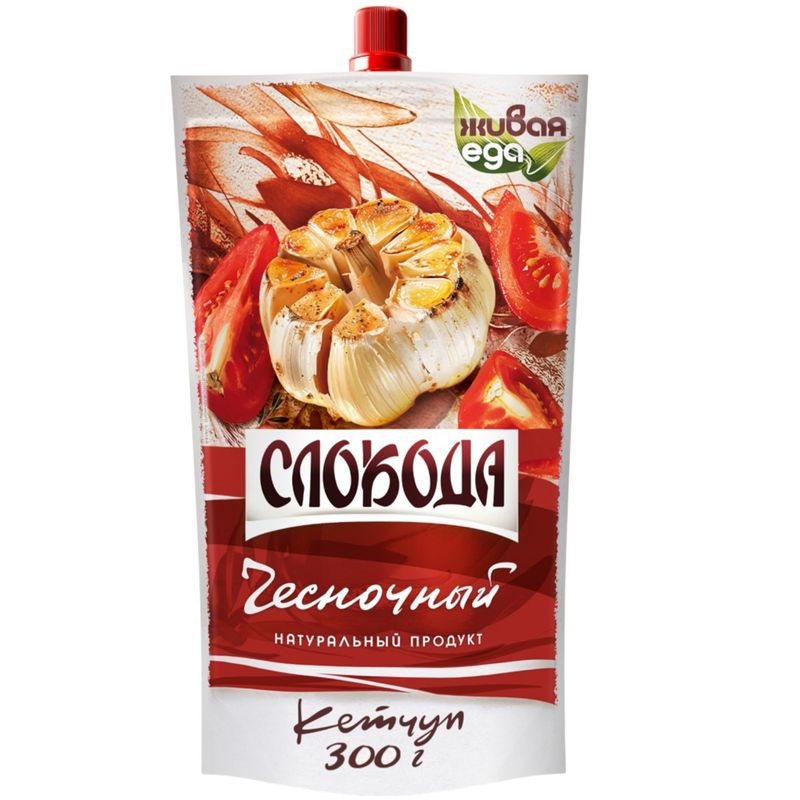 Изображение товара Кетчуп чесночный Слобода 300г натуральный соус для блюд