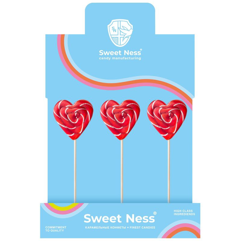 Изображение товара Карамель Sweet Ness на палочке со вкусом клубники 30г, Россия