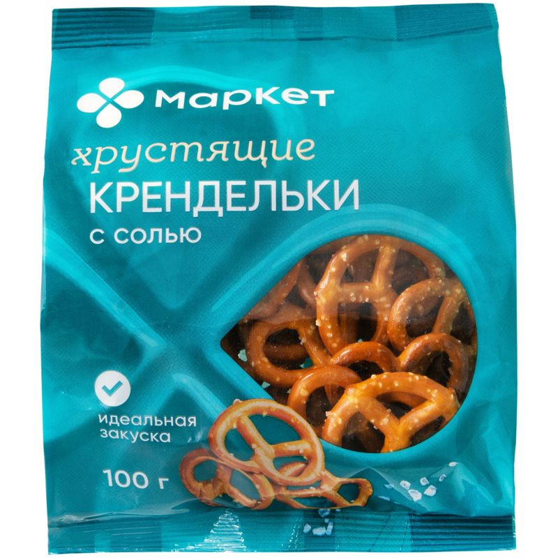 Изображение товара Крендельки с солью Маркет, 100г