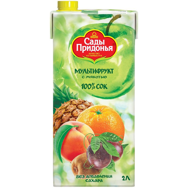 Изображение товара Сок Сады Придонья мультифруктовый восстановленный с мякотью 2л