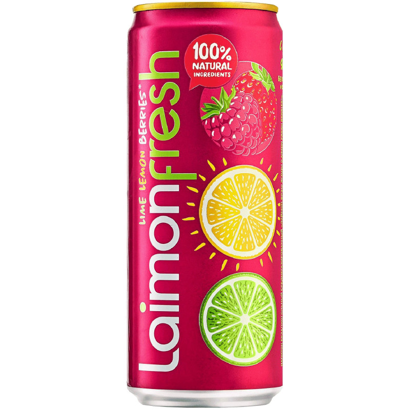 Изображение товара Напиток газированный Laimon Fresh Berries, 330мл