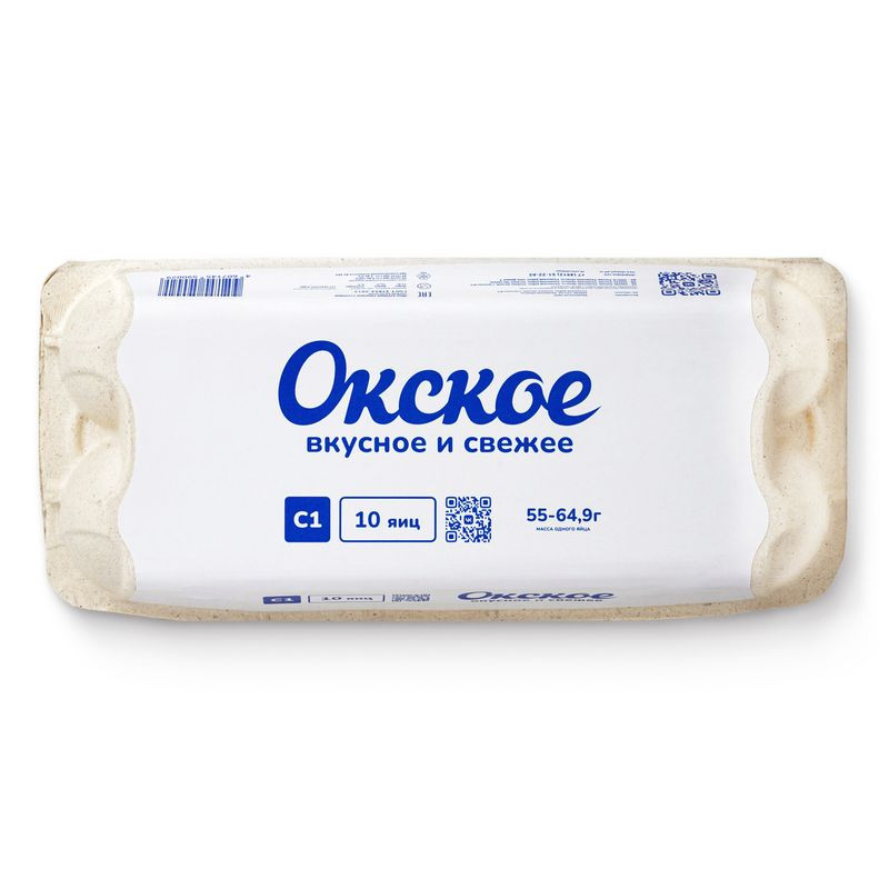 Изображение товара Яйцо куриное Окское столовое С1, 10 шт - свежие и качественные яйца для вашей семьи