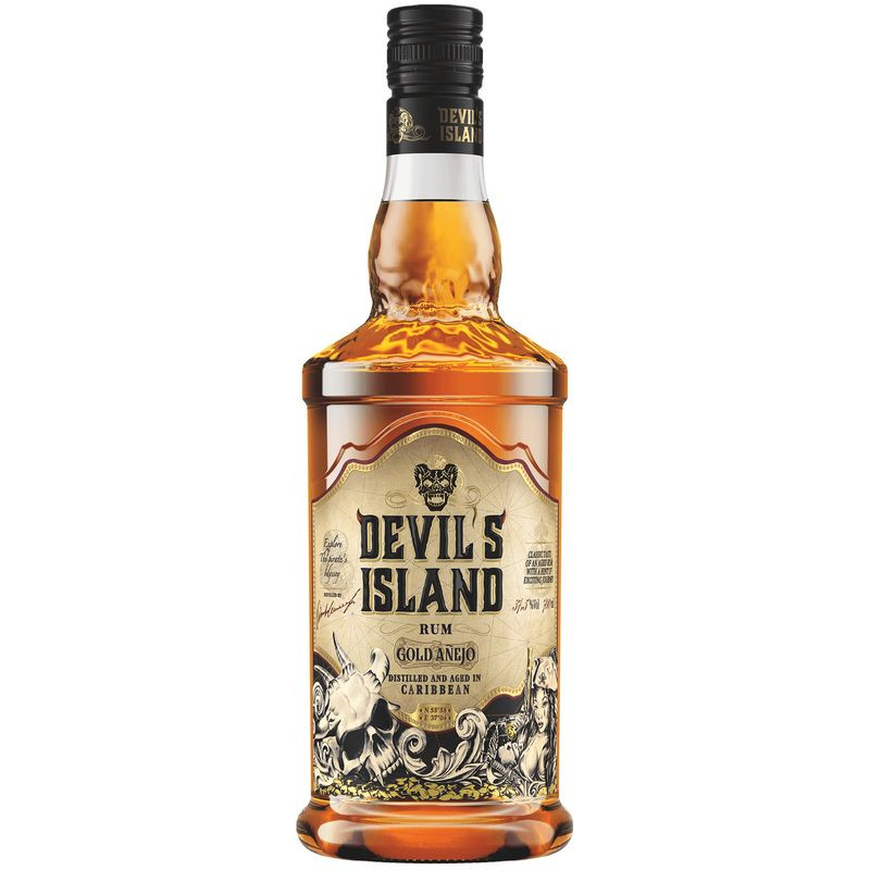 Изображение товара Ром Devil's Island Gold Anejo 37. 5%, 700 мл - выдержанный с насыщенным вкусом