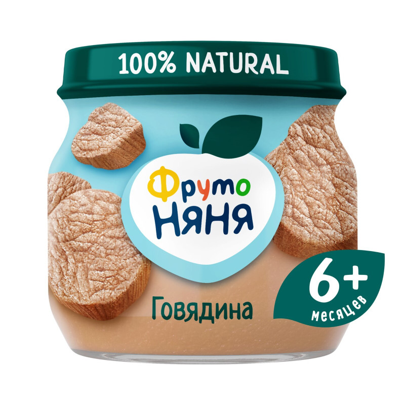 Изображение товара Пюре ФрутоНяня говядина с 6 месяцев, 80г