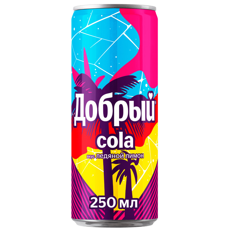 Изображение товара Напиток газированный Добрый Кола ледяной лимон, 250мл