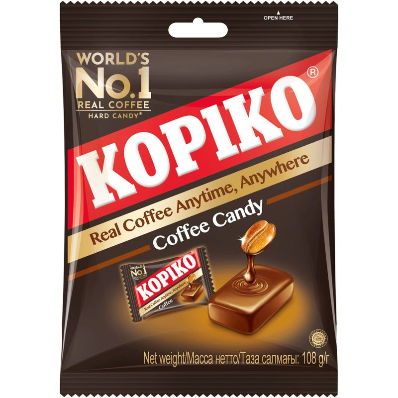 Изображение товара Карамель Kopiko Coffee Candy 108г - кофейные карамельные конфеты с насыщенным вкусом