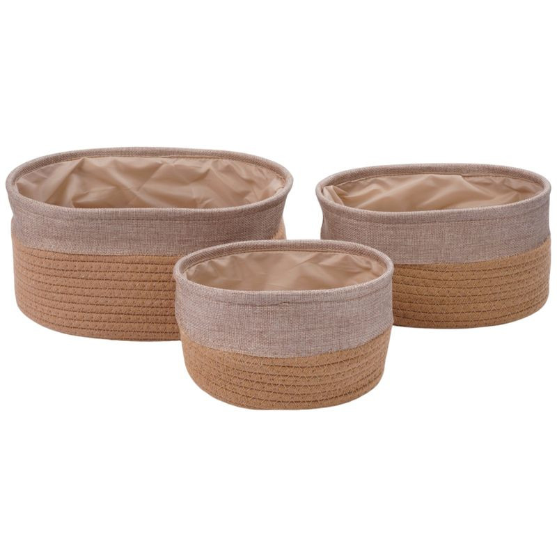 Изображение товара Корзина для хранения в ассортименте 3 шт хлопок Китай