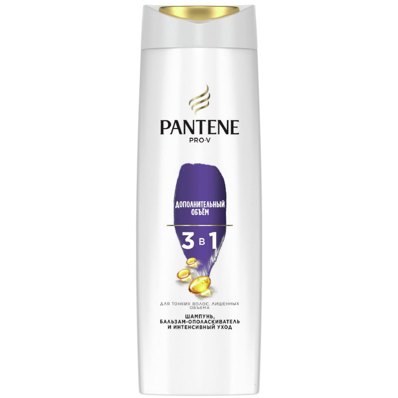 Изображение товара Шампунь-бальзам Pantene Pro-V 3в1 для тонких волос, 360мл