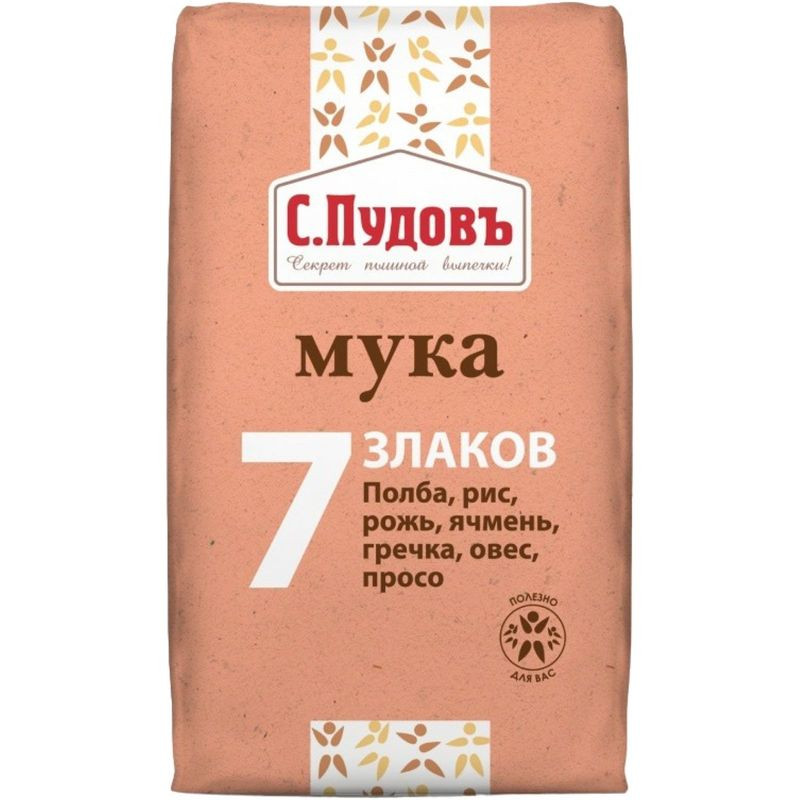 Изображение товара Мука С.Пудовъ 7 Злаков натуральная злаковая мука 500г