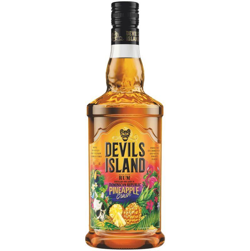 Изображение товара Настойка Devil's Island Pineaple Crash на основе рома с ананасом 500 мл