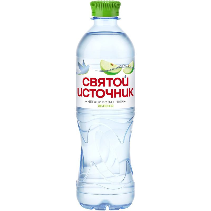 Изображение товара Вода Святой Источник со вкусом яблока 500мл негазированная натуральный напиток
