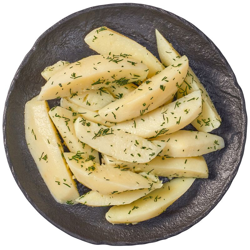 Изображение товара Картофель отварной с укропом Перекрёсток Select 200г - готовый продукт из картофеля