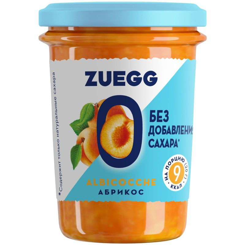 Изображение товара Конфитюр Zuegg из абрикосов без сахара 220г натуральный вкус Германии