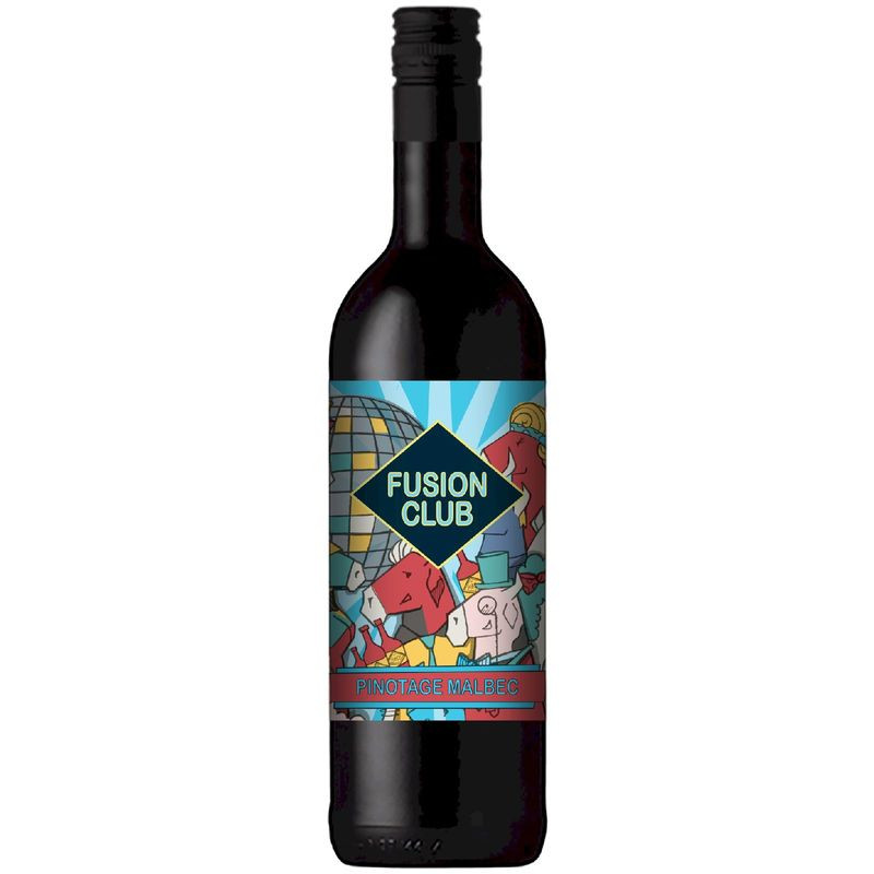 Изображение товара Вино красное Сухое Fusion Club Pinotage-Malbec, 375мл