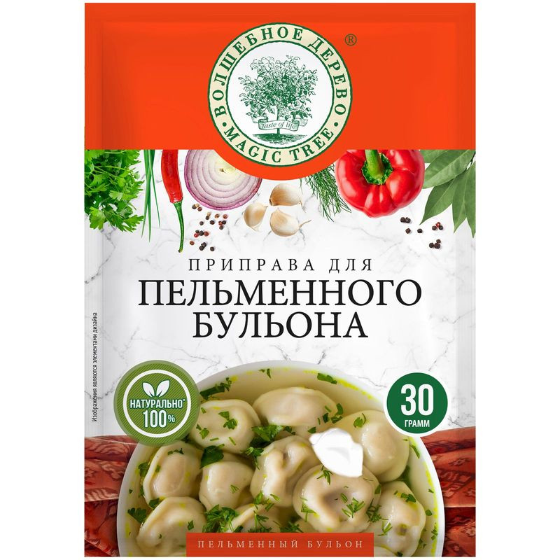 Изображение товара Приправа Волшебное Дерево для пельменного бульона, 30г