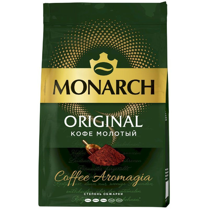 Изображение товара Кофе Monarch Original натуральный жареный молотый 70г Россия