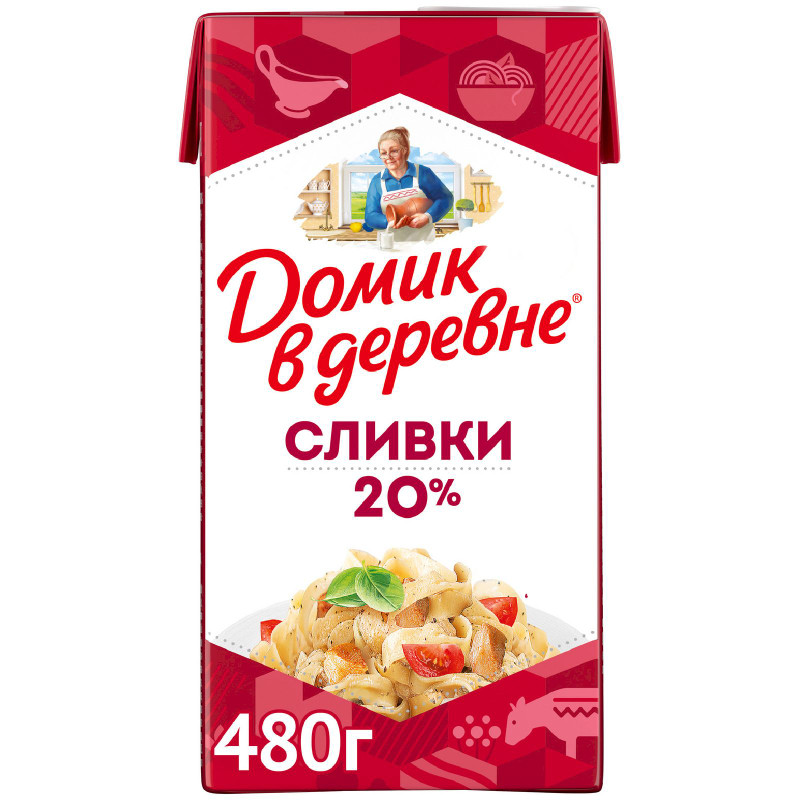 Изображение товара Сливки Домик в деревне 20%, 480г
