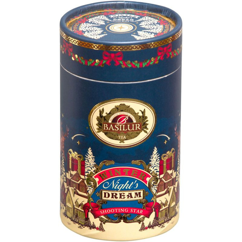 Изображение товара Чай Basilur Winter Night's Dream Shooting Star с ароматами яблока и апельсина, 75г