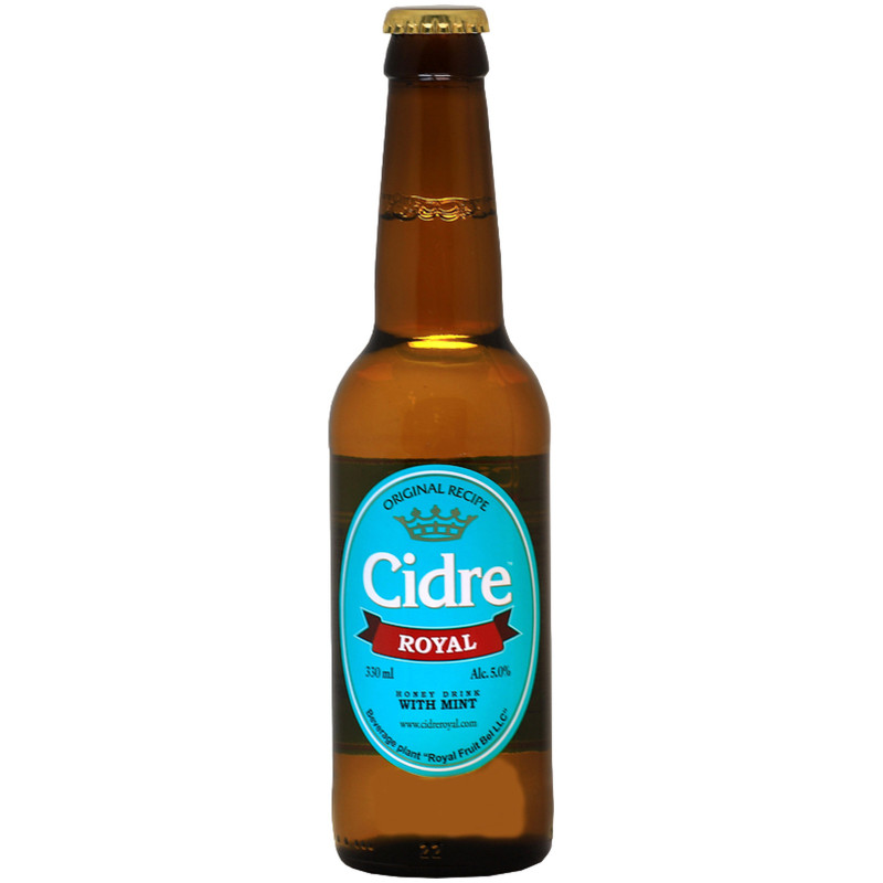 Изображение товара Медовуха Cidre Royal мятная слабоалкогольная 5%, 330мл