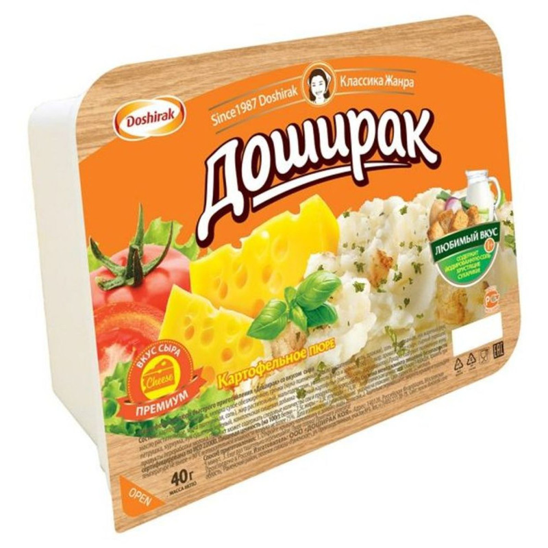 Изображение товара Пюре Доширак картофельное со вкусом сыра, 40г