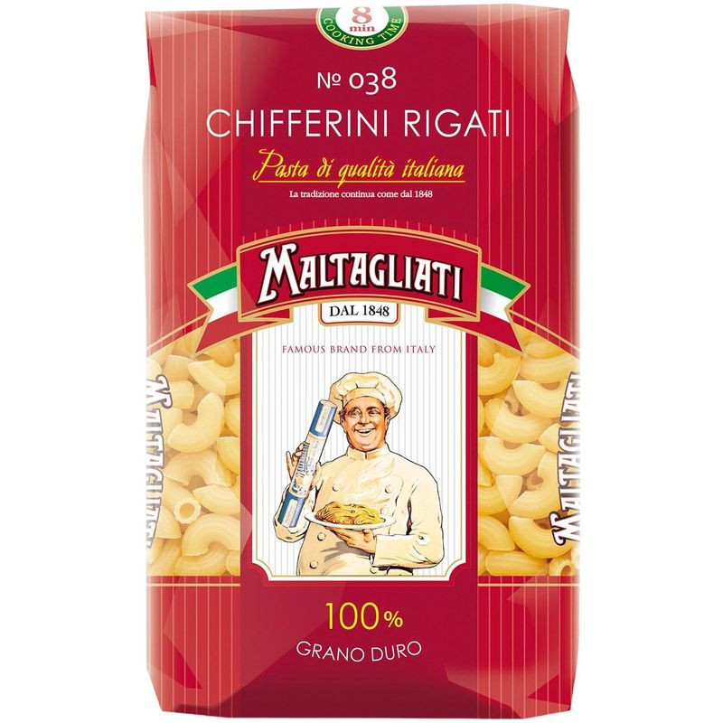 Макароны Maltagliati Chifferini Rigati, 450г - купить с доставкой в Москве в Перекрёстке - 4199587