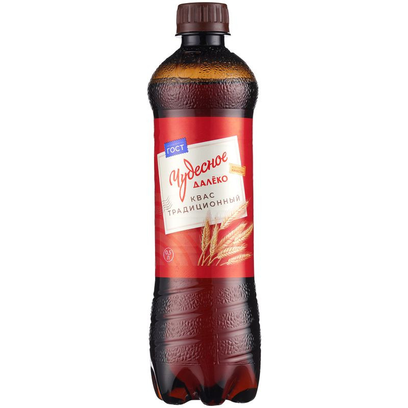 Изображение товара Квас Чудесное Далёко Традиционный 500мл фильтрованный пастеризованный