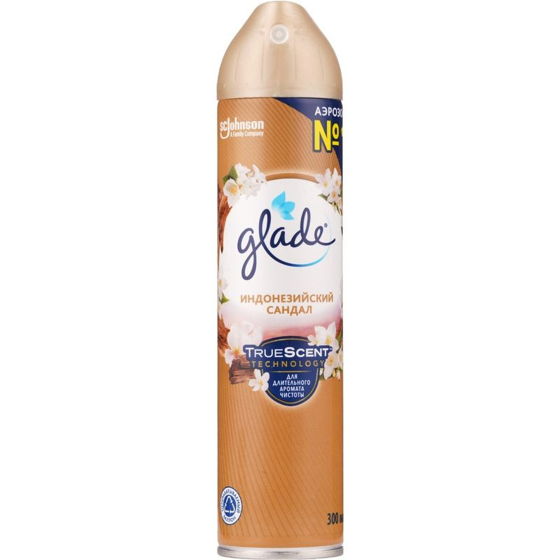 Изображение товара Освежитель воздуха Glade Индонезийский сандал 300мл для дома и автомобиля