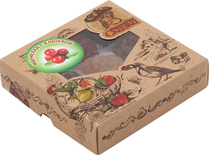 Изображение товара Мармелад желейный Мармеладная Сказка с клюквой 300г натуральный вкус