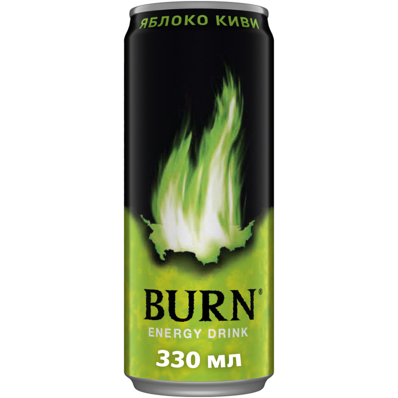 Изображение товара Энергетический напиток Burn яблоко-киви, 330мл