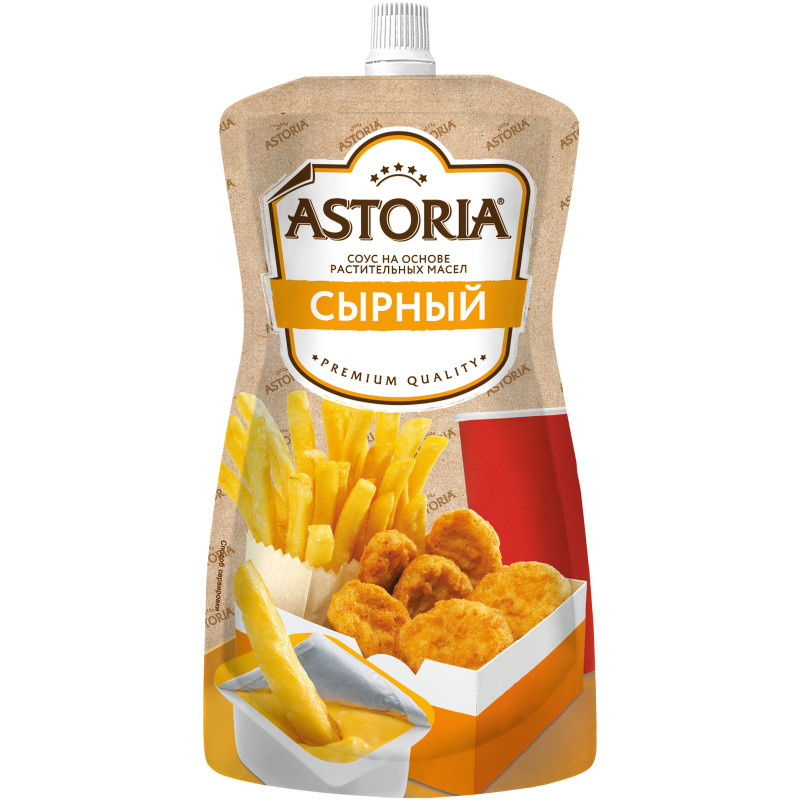 Изображение товара Соус Astoria сырный на основе растительных масел 20%, 233мл