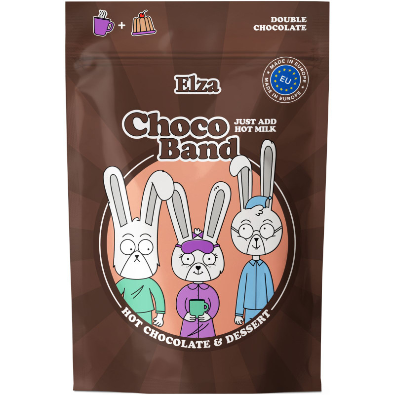 Изображение товара Какао Elza Choco Band с добавлением шоколада, 200г