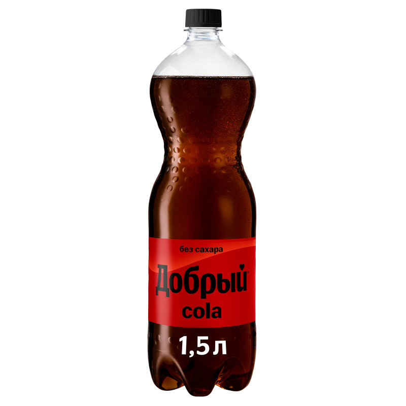 Изображение товара Напиток газированный Добрый Cola без сахара, 1.5л