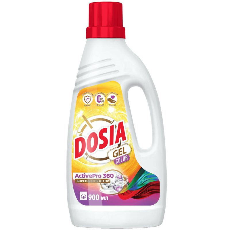 Изображение товара Гель Dosia Gel Color для стирки цветных вещей 900мл без аромата