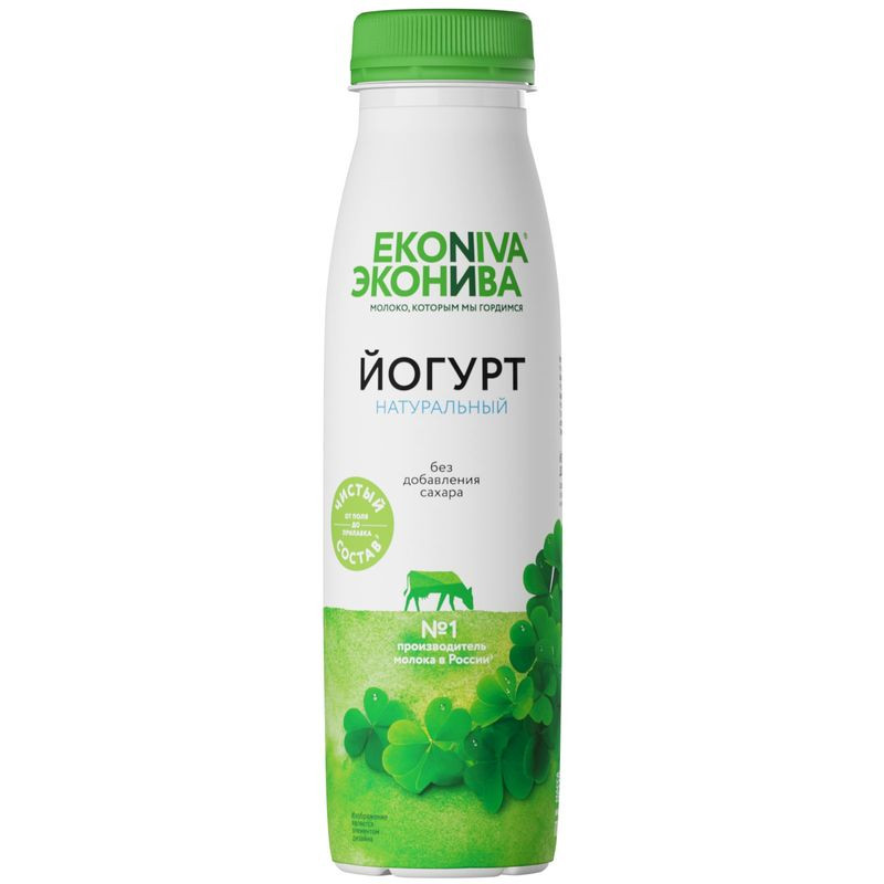 Изображение товара Йогурт питьевой ЭкоНива натуральный 2.8% 300г Россия