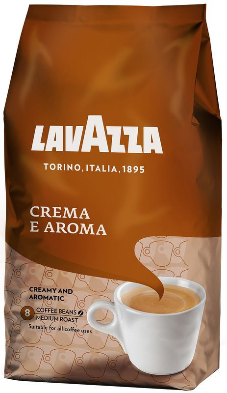 Изображение товара Кофе в зёрнах Lavazza Crema e Aroma, 1 кг, Италия, средняя обжарка