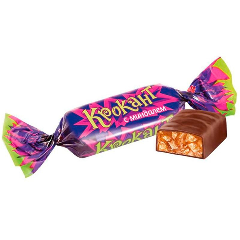 Изображение товара Конфеты Яшкино Крокант с миндалём шоколадные весовые, 549.99 рублей