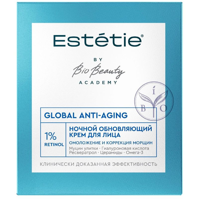 Изображение товара Ночной обновляющий крем для лица Estetie Global Anti-aging 45мл