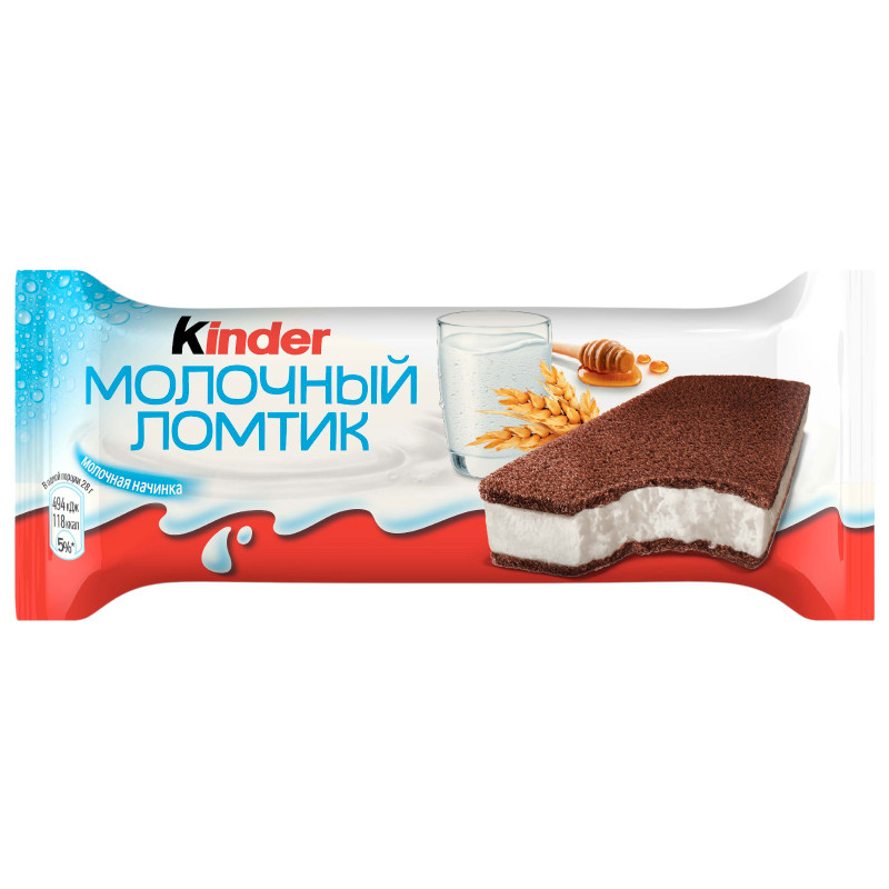 Изображение товара Пирожное Kinder Молочный ломтик, 28г