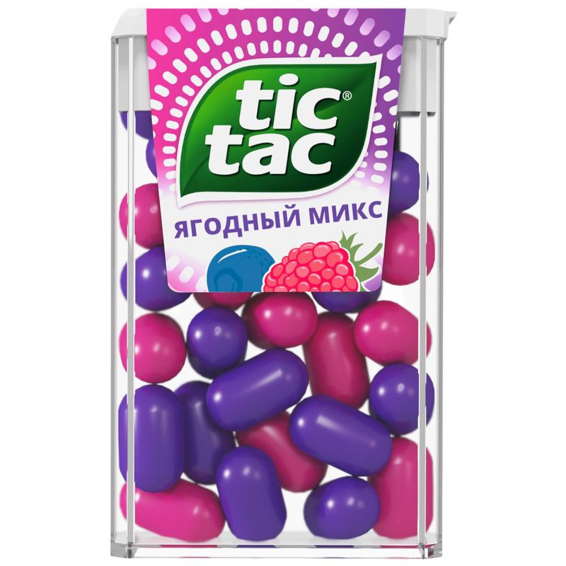 Изображение товара Драже Tic Tac Ягодный Микс 16г яркое ягодное лакомство