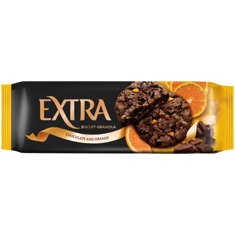 Изображение товара Печенье Extra гранола шоколадом и апельсином, 150г