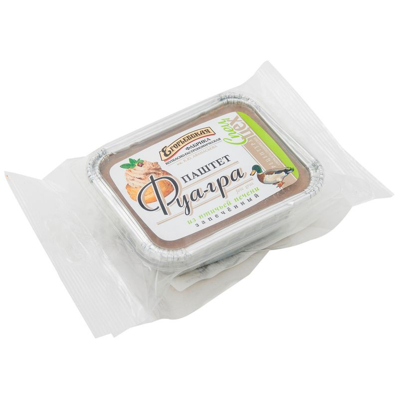 Изображение товара Паштет Егорьевская Фуа-гра из птичьей печени запечёный 180г натуральный деликатес