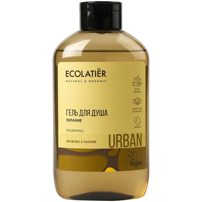 Изображение товара Гель Ecolatier Urban для душа питание жожоба и папайя, 600мл