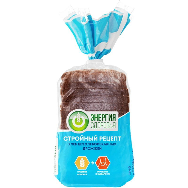 Изображение товара Хлебец Хлебный Дом Стройный рецепт бездрожжевой нарезанный 350г